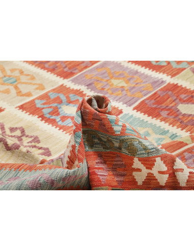 Tappeto Kilim Afghanistan 413x495 Arancio Terra