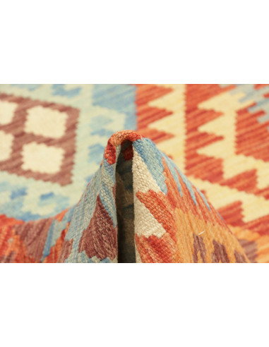 Tappeto Kilim Afghanistan 151x205 Turchese Aran