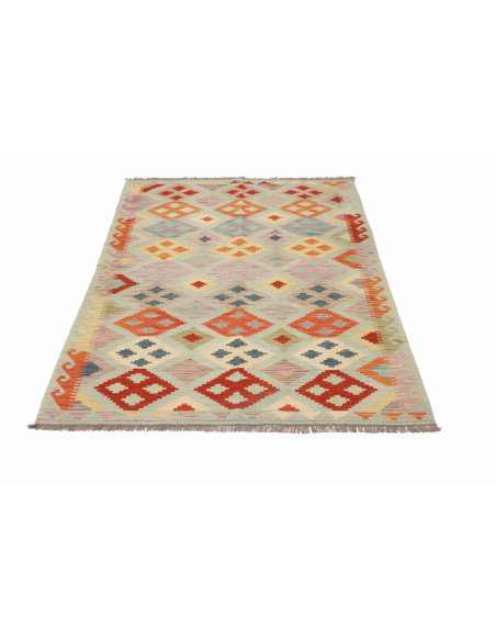 Tappeto Kilim Afghanistan 122x176 Verde Acqua A