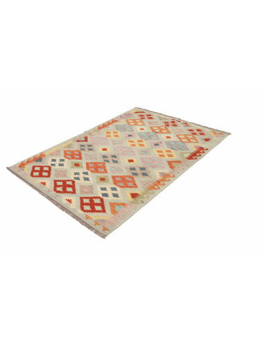 Tappeto Kilim Afghanistan 122x176 Verde Acqua A