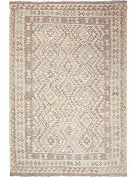 Tappeto Kilim Afghanistan 197x291 Avorio Beige