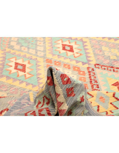 Rug Kilim Afghanistan 368x442 Grey-blue Turquoi