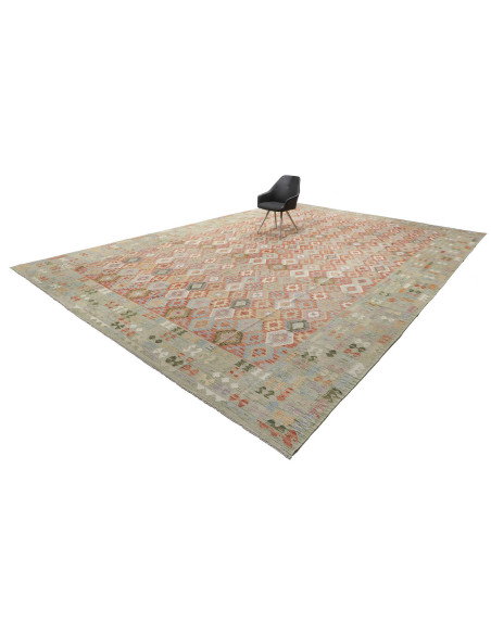 Tappeto Kilim Afghanistan 410x594 Terracotta Ar