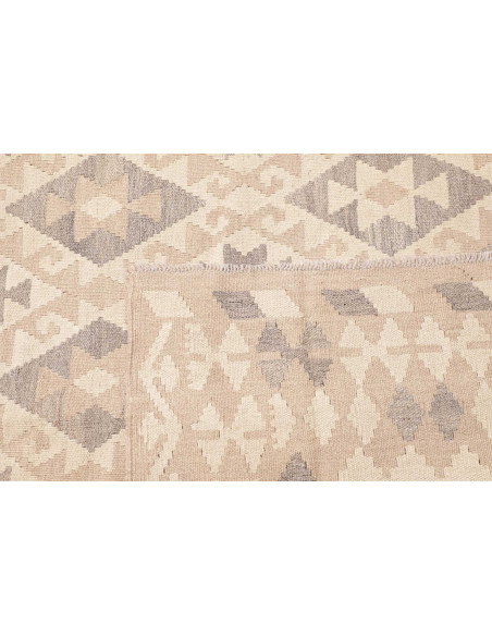 Tappeto Kilim Afghanistan 250x344 Beige Grigio