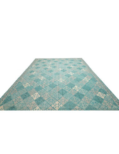 Tappeto Kilim Afghanistan 292x405 Turchese Azzu