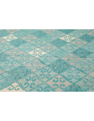 Tappeto Kilim Afghanistan 292x405 Turchese Azzu