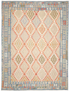 Rug Kilim Afghanistan 262x345 Sky Blue Cream