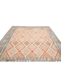 Rug Kilim Afghanistan 262x345 Sky Blue Cream 2