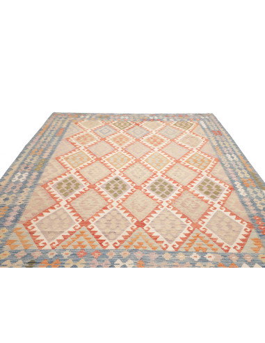 Rug Kilim Afghanistan 262x345 Sky Blue Cream