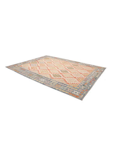 Rug Kilim Afghanistan 262x345 Sky Blue Cream