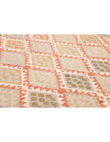 Tappeto Kilim Afghanistan 262x345 Blu Cielo Cre