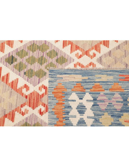 Tappeto Kilim Afghanistan 262x345 Blu Cielo Cre