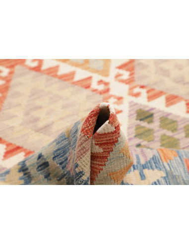 Rug Kilim Afghanistan 262x345 Sky Blue Cream