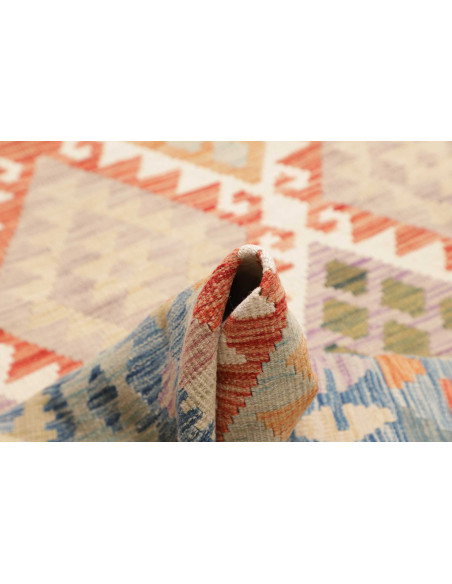 Rug Kilim Afghanistan 262x345 Sky Blue Cream