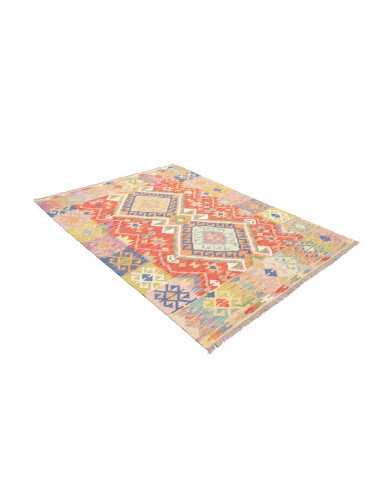 Rug Kilim Afghanistan 152x200 Terracotta Cobalt