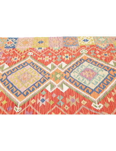 Rug Kilim Afghanistan 152x200 Terracotta Cobalt
