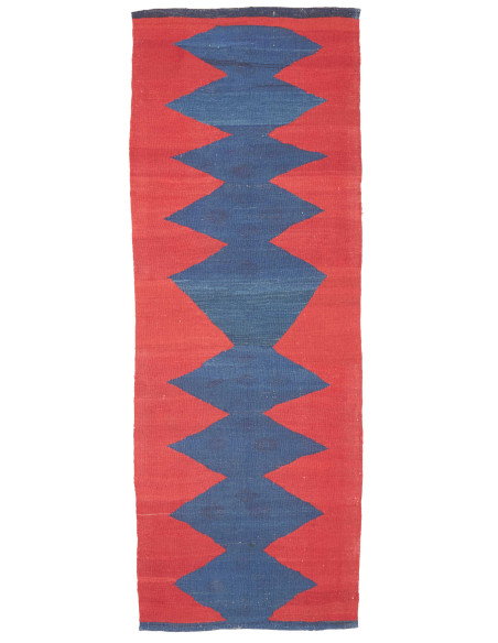 Tappeto Kilim Vintage Persia 77x214 Rosso Terra