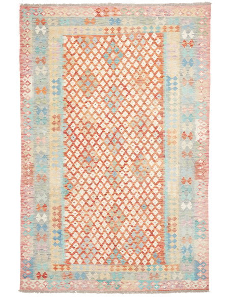 Rug Kilim Afghanistan 202x301 Terracotta Orange