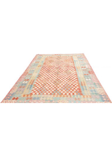 Tappeto Kilim Afghanistan 202x301 Arancio Terra