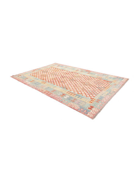 Tappeto Kilim Afghanistan 202x301 Arancio Terra