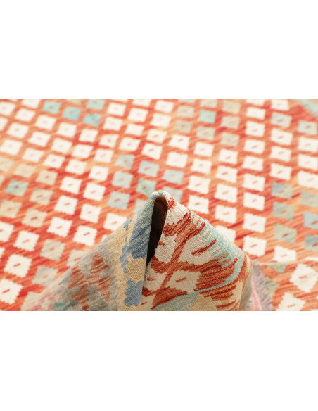 Tappeto Kilim Afghanistan 202x301 Arancio Terra