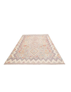 Tappeto Kilim Afghanistan 202x302 Grigio-beige 2