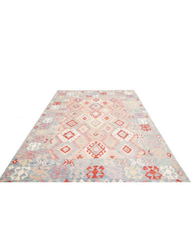 Tappeto Kilim Afghanistan 202x304 Azzurro Acqua