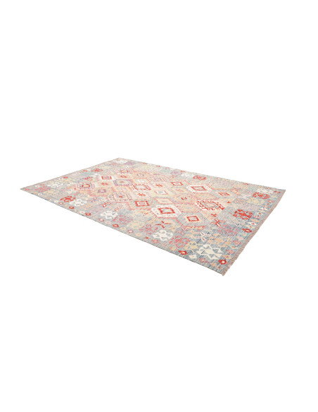 Tappeto Kilim Afghanistan 202x304 Azzurro Acqua