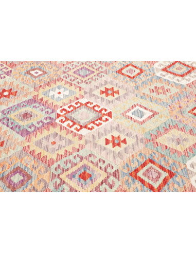 Tappeto Kilim Afghanistan 202x304 Azzurro Acqua