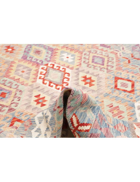 Rug Kilim Afghanistan 202x304 Light Blue Aquama