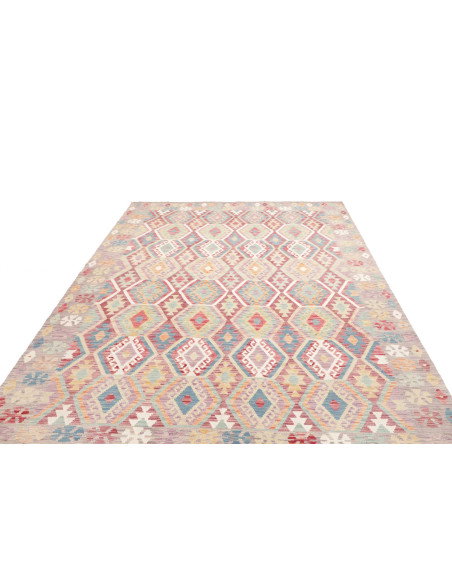 Tappeto Kilim Afghanistan 208x303 Grigio-talpa