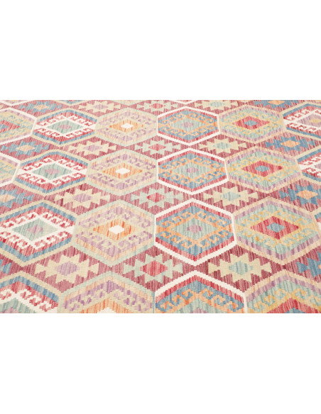 Tappeto Kilim Afghanistan 208x303 Grigio-talpa