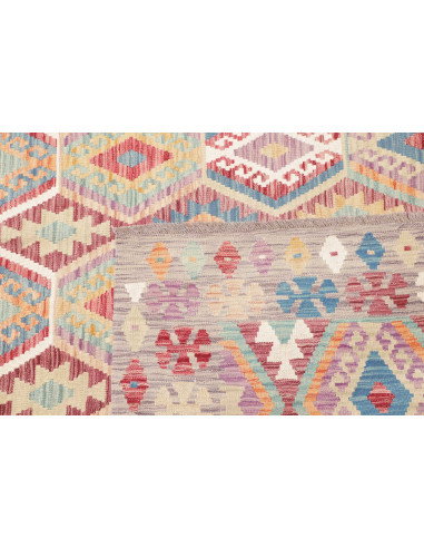 Tappeto Kilim Afghanistan 208x303 Grigio-talpa