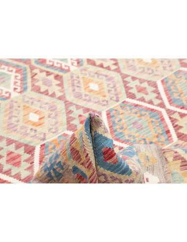 Rug Kilim Afghanistan 208x303 Grey-taupe Blue