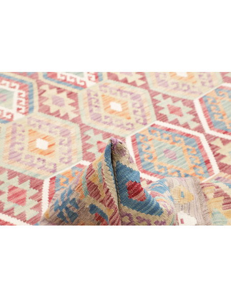 Rug Kilim Afghanistan 208x303 Grey-taupe Blue