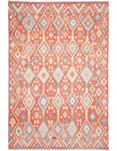 Tappeto Kilim Afghanistan 204x304 Terracotta Az