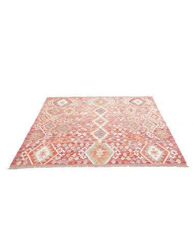 Tappeto Kilim Afghanistan 159x152 Rosso Terraco