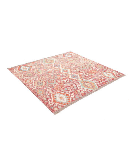 Tappeto Kilim Afghanistan 159x152 Rosso Terraco
