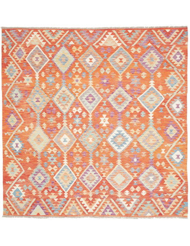 Tappeto Kilim Afghanistan 203x205 Terracotta Ar
