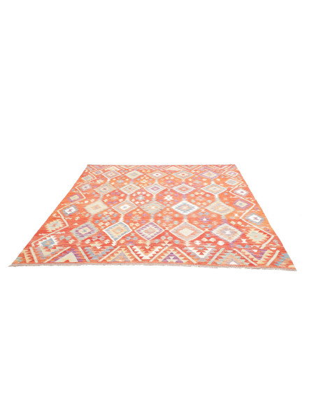 Rug Kilim Afghanistan 203x205 Terracotta Orange