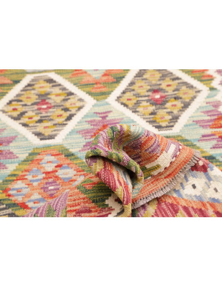 Rug Kilim Afghanistan 79x239 Multicolor Predomi