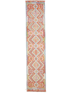 Rug Kilim Afghanistan 82x390 Terracotta Burnt R