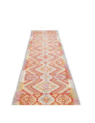 Tappeto Kilim Afghanistan 82x390 Terra Cotta Ro