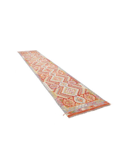 Tappeto Kilim Afghanistan 82x390 Terra Cotta Ro