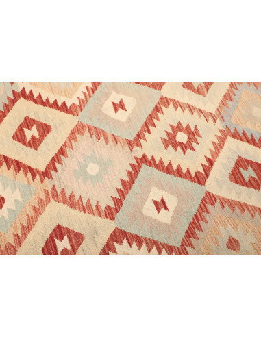 Tappeto Kilim Afghanistan 200x295 Crema Arancio