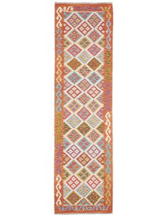 Rug Kilim Afghanistan 79x298 Terracotta Orange