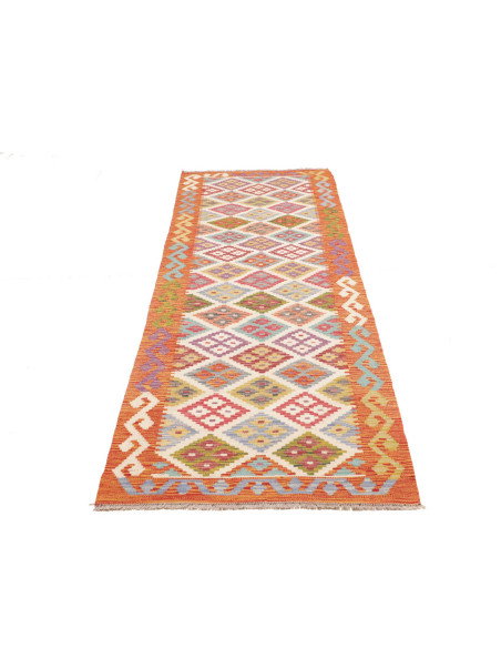 Tappeto Kilim Afghanistan 79x298 Arancio Terrac