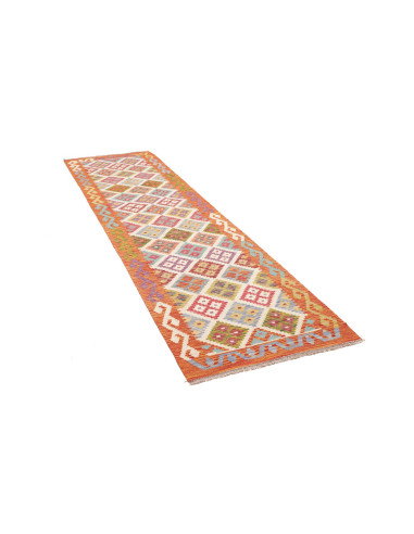 Tappeto Kilim Afghanistan 79x298 Arancio Terrac