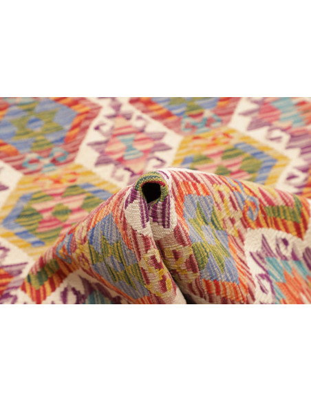 Tappeto Kilim Afghanistan 83x241 Multicolore