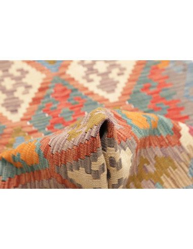 Tappeto Kilim Afghanistan 78x297 Blu Pastello C